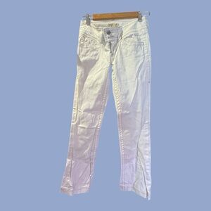 CAbi Women's Straight Leg White Jeans